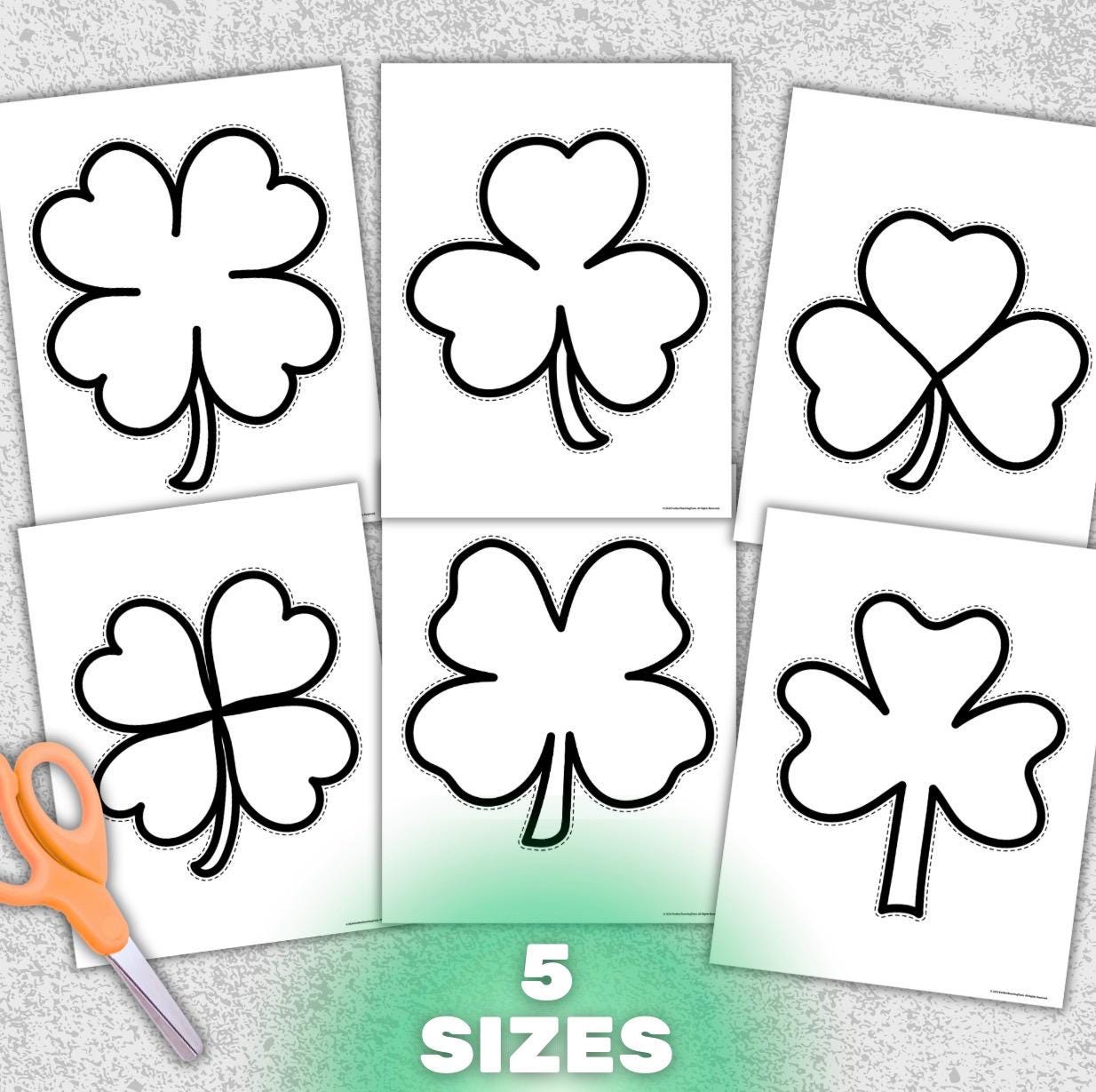 shamrock cut outs - etsy