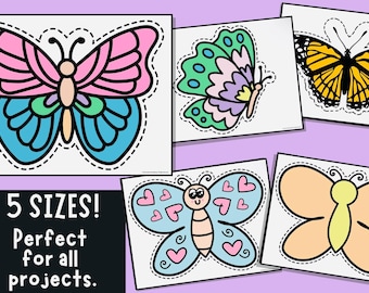 Butterfly Cut Outs: Spring Bulletin Board Decor (Printable PDF)