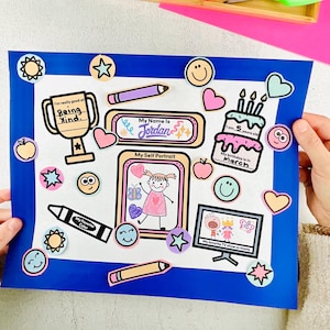 All About Me Posters for Elementary | Printable Back to School Activity + Bonus Questionnaires & Decorations