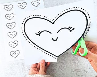Valentine’s Day Heart Cut-Outs | 5 Designs & 5 Sizes | Classroom Crafts, Decor and Bulletin Boards