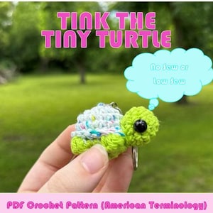 Tink the Tiny Turtle No Sew/Low Sew Crochet Pattern PDF