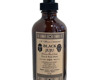 Black Juju - African Black Soap Face & Body Wash 8 oz