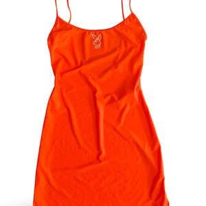 knee length dresses for ladies Dolls Kill x Playboy Stretchy Knit Pleated Playboy Playmate Bunny Mini Dress