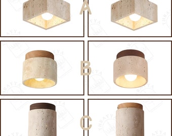 Japandi Wabi Sabi Travertine Spotlights, Wabi Sabi, Rustic Design Ceiling Light,Spotlights For Hallway,Wabi Sabi Ceiling Light,Nordic Lights