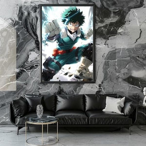My Hero Academia Deku Printable Art, Digital Download, Anime Wall Art, My Hero Academia Poster, Izuku Midoriya, Digital Poster