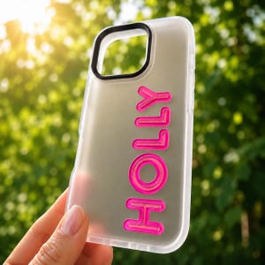 Soft Pink Custom Name Case – Personalized iPhone Cover