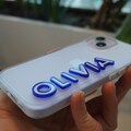 Name IPhone Case Personalised IPhone Case Colorful Matte Initial Iphone 15 Pro Max Case 3D  Initial Custom Acrylic Name IPhone 15 Case Gifts product logo