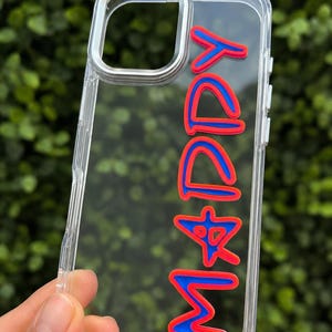 Personalized iPhone Case, Clear Custom Phone Case with Name