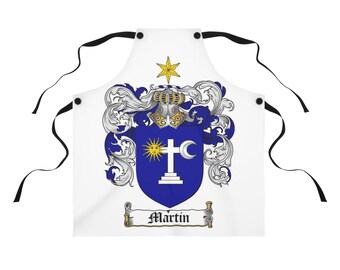 Martin Family Heraldiek - Familia Wapenschild - Achternaam - Schort (AOP)