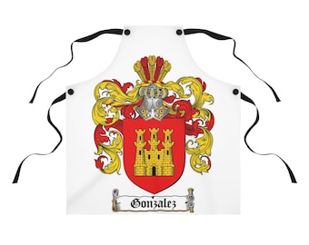 Gonzalez Family Heraldiek - Familia Wapenschild - Achternaam - Schort (AOP)