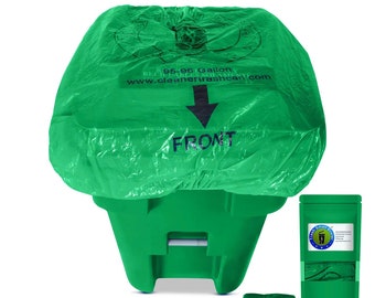 Trash Smell Buster Plastic Cover Keeps Odor inside Garbage Can and insects, flies and small animals away! (One Cover per bag)