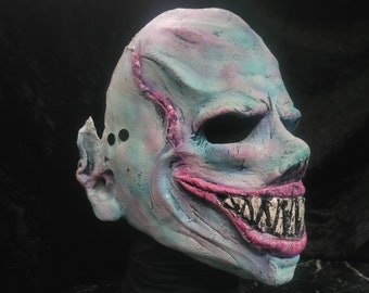 Frost Goblin Mask: Handcrafted Creepy Latex Mask