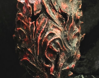 Cinder Mask: Handcrafted Latex Mask with Adjustable Straps