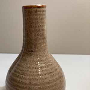 Homemade Ceramic 6 1/2” Pottery Vase in Beautiful Earth Tones.