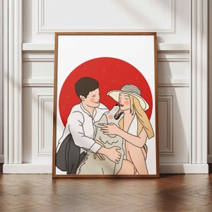 Cute Custom Couple Portrait, Drawing From Photo, Couple Portrait, Minimal Illustration, Custom Illustration, Couple Memory Gift