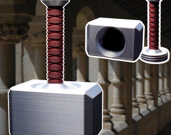 Mjolnir Trinket Box: Thor's Hammer Jewelry Stash with Hidden Compartment