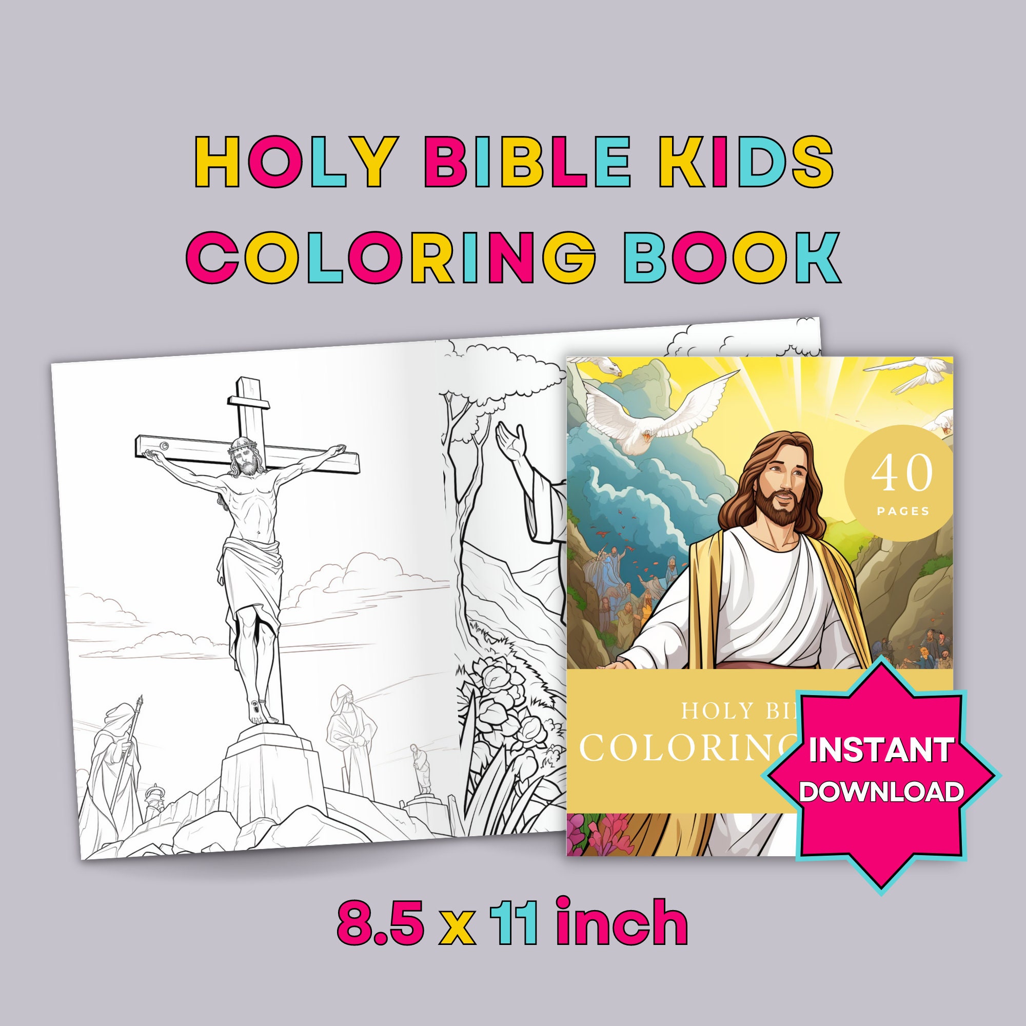 Digital Download Printable Bible Activity Kids Bible Lesson New ...