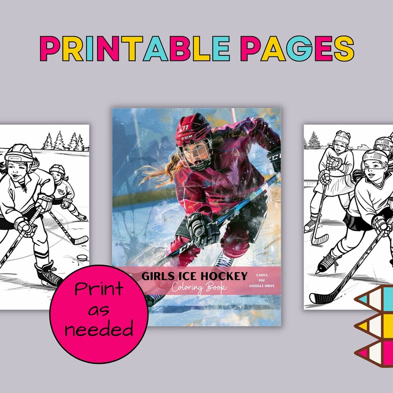 Girls Ice Hockey Ice Hockey Coloring Girls Ice Hockey Coloring Pages