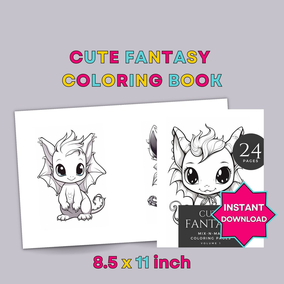 Fantasy Coloring Cute Fantasy Coloring Book Fantasy Coloring Page Book ...