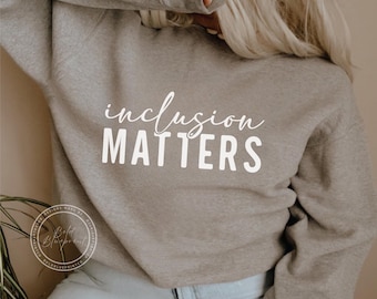 Inclusion Matters SVG, PNG, Inclusion, Neurodiversity, Sped, Teacher, Autism, Handwritten, Svg