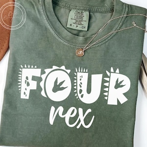 Four Rex SVG, PNG, dinosaurus, verjaardag, 4e verjaardag Shirt, Dino verjaardag, Dino, vierde, 4 Rex, 4e, vierde verjaardag, Svg