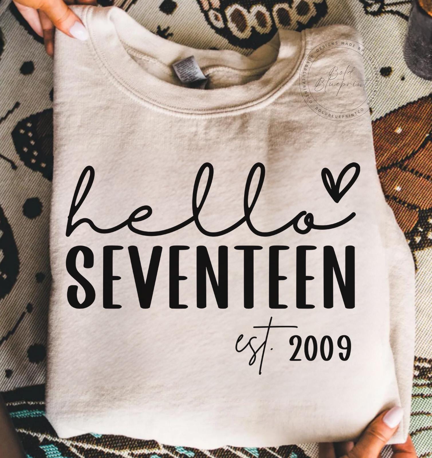 Seventeen Drawing - Etsy