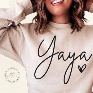 Yaya SVG, PNG, Yaya Sweatshirt, Yaya Gift, Yaya, Yaya Cricut, Yaya Sublimation, Yaya Png