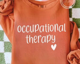 Paquete de archivos SVG de corazón para terapia ocupacional: diseño de camiseta de terapia ocupacional (descarga digital)