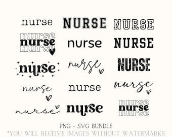 Nurse SVG, PNG, 15 Designs