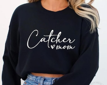 Catcher Mom SVG, PNG, Catcher, Mom, Baseball, Softball, Heart, Catcher Shirt, Catcher Mom, Sublimation Designs, Svg Files For Cricut, Svg