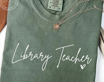 Library Teacher, SVG, PNG, Library Teacher, Book Lover, Book Club, Love, Heart, Teacher, Librarian, Sublimation Design, Svg Files For Cricut