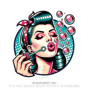 Rockabilly cartoon - Etsy 日本