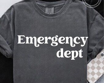 Emergency Department SVG PNG: ER Clipart, T-Shirt Design (Digital Download)