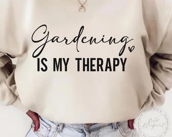 Gardening Is My Therapy SVG, PNG