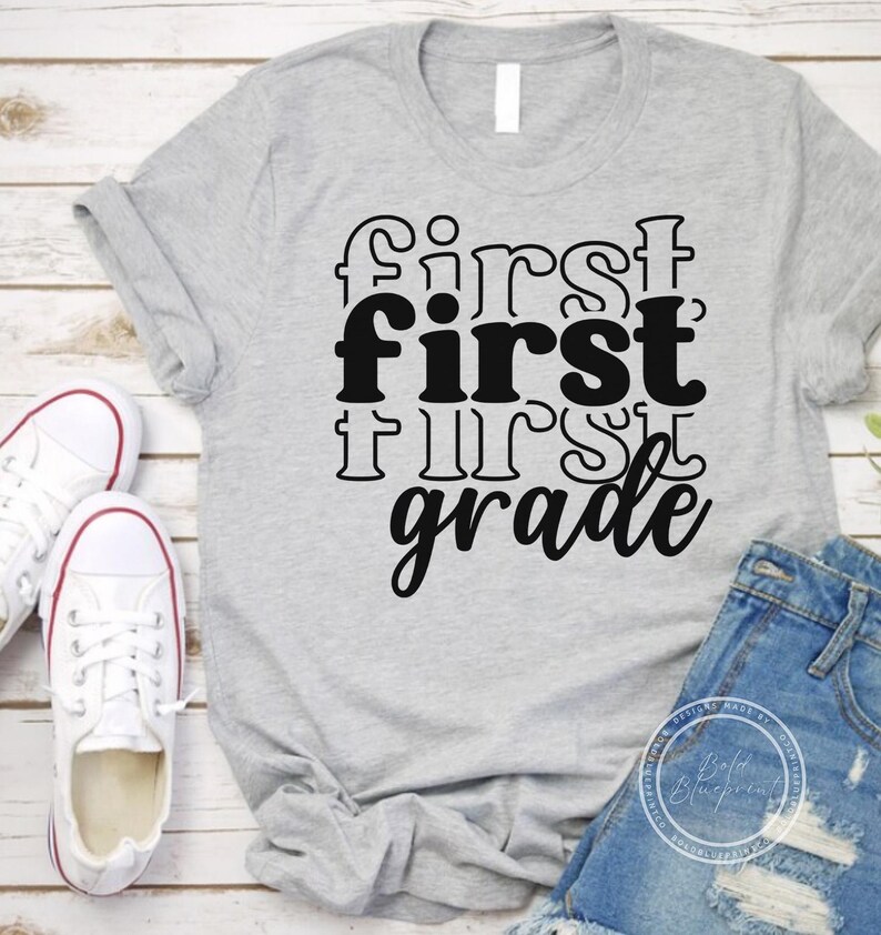 First Grade SVG, PNG, 1st Grade - Etsy