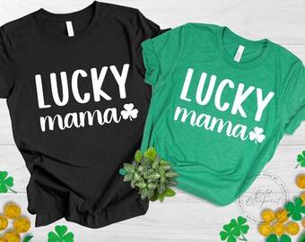 Glückliche Mama SVG, PNG, Glück, Mama, Kleeblatt, Glück Mama, St. Patricks Tag SVG, Shirt, SVG, SVG-Dateien für Cricut, Sublimation Designs, Tshirt