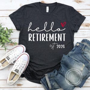 Hello Retirement SVG, PNG, Retirement, Funny, Retirement Gift, Farewell, Est 2026, Svg Files For Cricut, Svg, Sublimation Designs