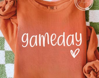 Gameday SVG, PNG, Heart, Gameday