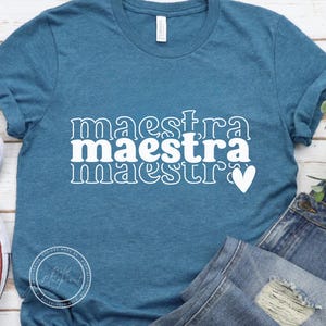 Maestra SVG, PNG, Heart, Maestra Png, Maestra, Svg Files For Cricut, Sublimation, Tshirt Designs, Svg, Stacked Svg, Laser Cut Files, Digital