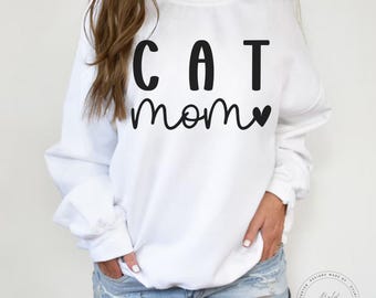 Mamá de gatos, SVG, PNG, Corazón, Amante de los gatos, Mi gato es mi Boo, Miau Svg, Camiseta de mamá Svg, Mamá peluda Svg, Diseños de sublimación, Archivos Svg para Cricut, Svg