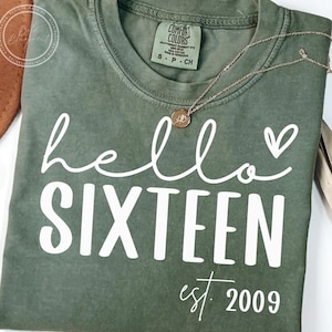 Hello Sixteen SVG, PNG, Geburtstags-Grafik-Svg, 16