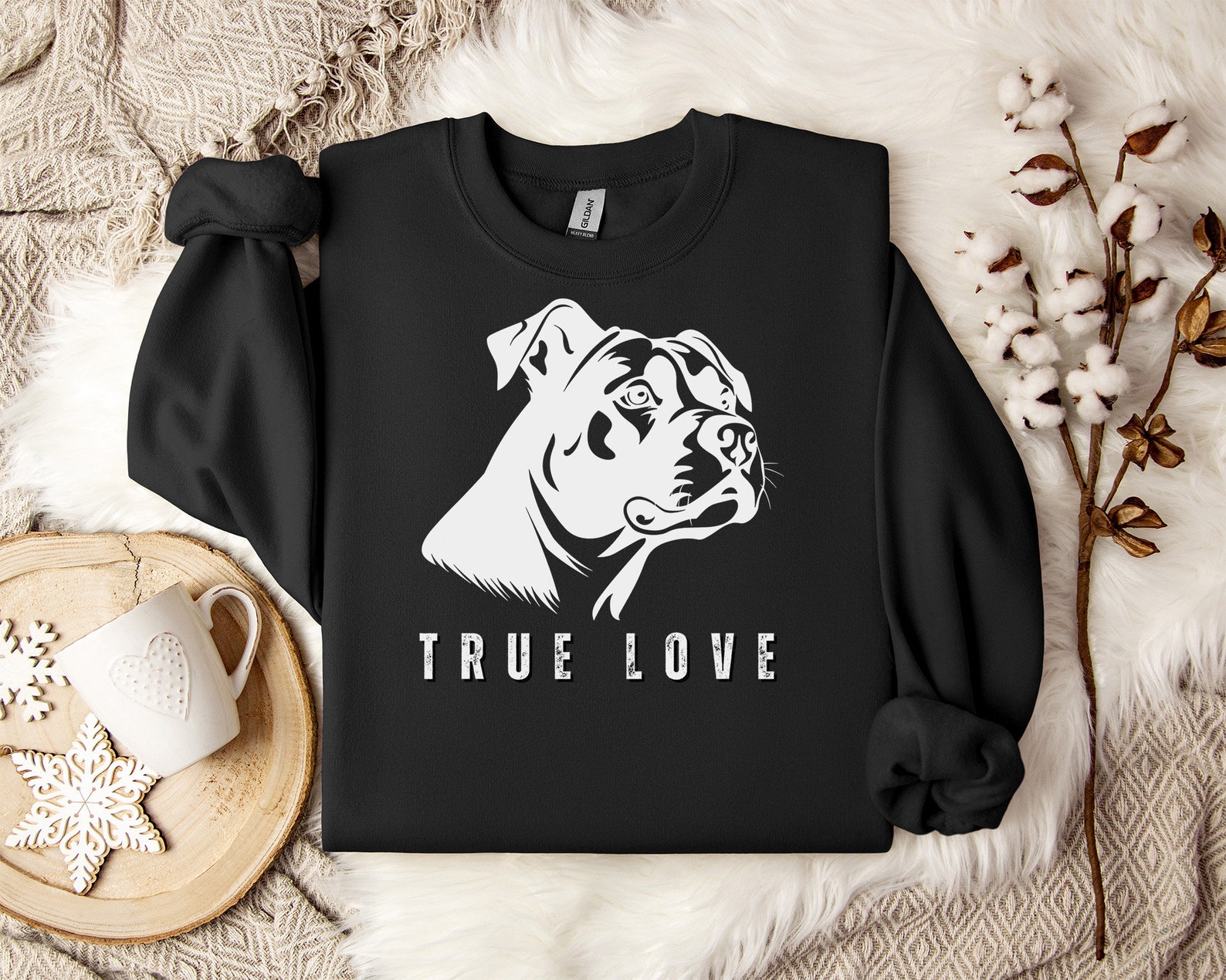 Sottobicchiere Quadrato Con Stampa "All You Need Is Love And A Staffie" – Regalo Divertente Per Amanti Dei Cani, Finitura Lucida 9x9 Cm