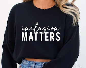 Inclusion Matters SVG, PNG, Inclusion, Neurodiversity, Sped, Teacher, Autism, Handwritten, Svg Files For Cricut, Sublimation, Svg, Tshirt