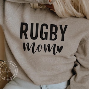 Rugby Mom SVG PNG PDF Jpg, Rugby Mom, Rugby, Mom, Mama, Spieltag, Mom Life svg, Mom Shirt Design, Mom Geschenk, Rugby-Liebhaber, Sublimationsdesign