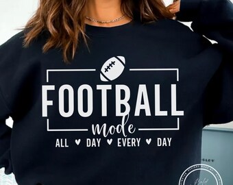 Football Mode All Day Every Day PNG, Heart, Football