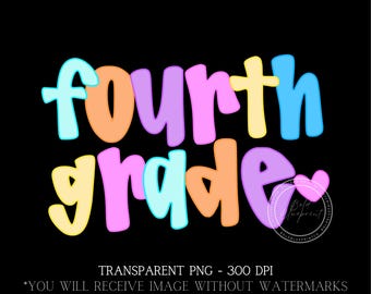 Fourth Grade PNG, 4th Grade