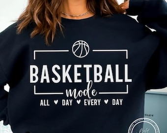 Basketball Mode All Day Every Day PNG, Heart, Basketball