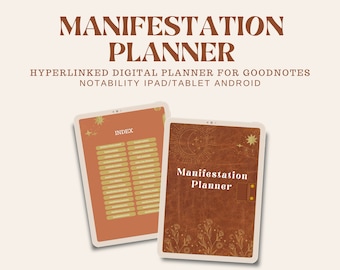 Manifestation Planner Digitales Manifesting Journal Guided Journal Affirmation Journal Planner Digitales Journal für manifestierende Schattenarbeit