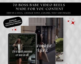 Boss Babe Reels Lux Done For You Reels Babe Reels Template Luxury Reels Aesthetic Reels Upstrider Bundle Luxury Content Viral Reel