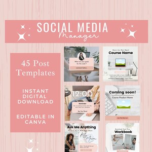 Instagram Post Template Instagram Engagement Social Media Manager  Instagram Bundle Coaches Playful Instagram Template Coaching Ecommerce